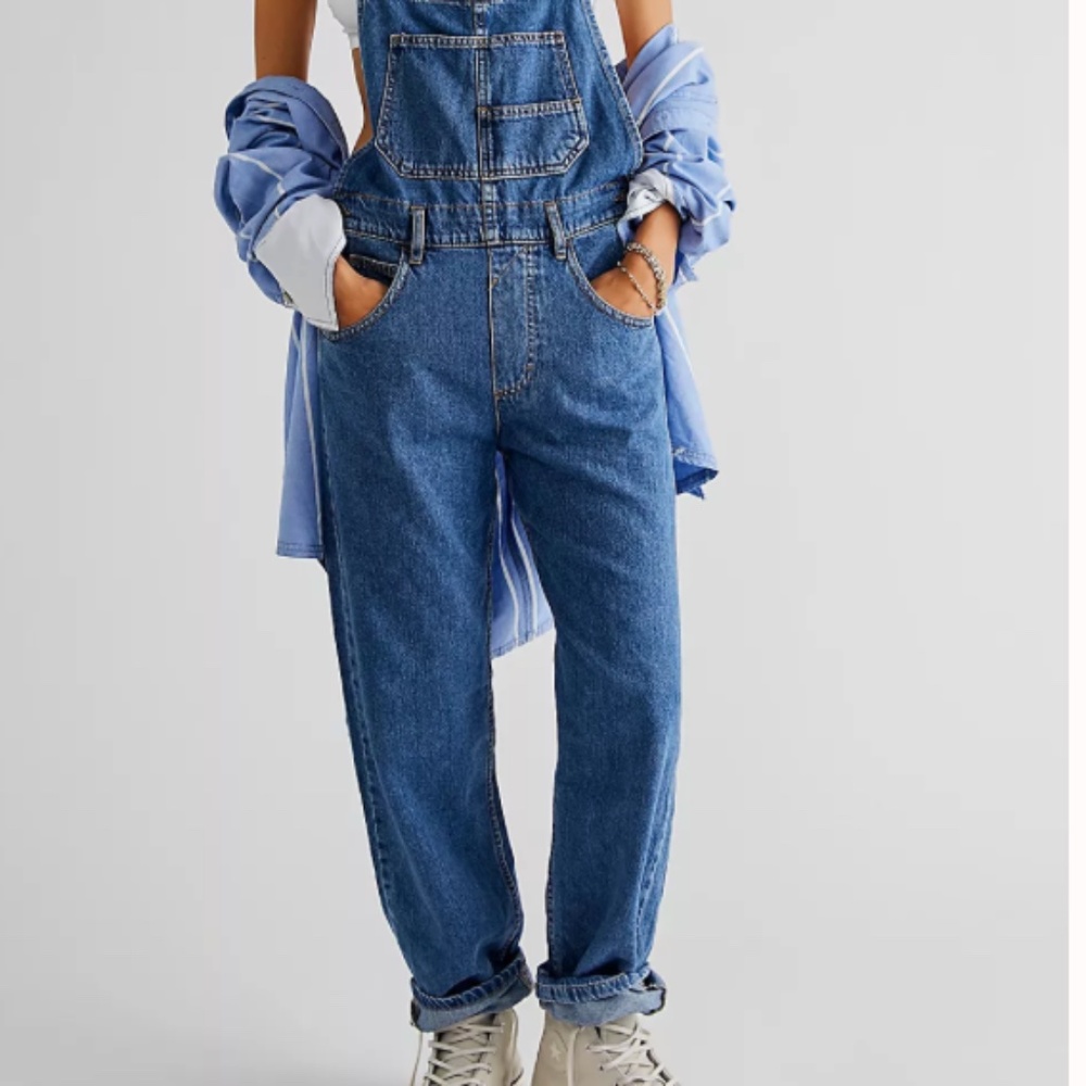 We The Free Ziggy Denim Overalls (Free People) - Picture 3 of 8